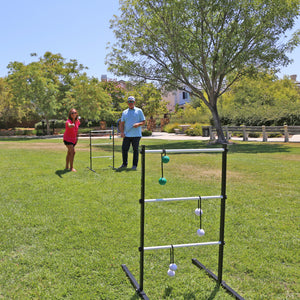 Ladder Golf Double Ladder Ball Game - Extreme Metal Edition