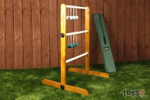 Single Ladder Golf Game (Green+White Bolas)