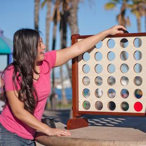 Giant 4 in row game with FREE Carrying Bag
