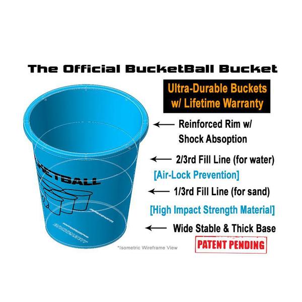 Bucket Ball - Party Pack With Inflatable Racks + 3 sets of balls