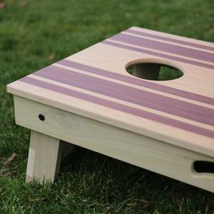 Premium Cornhole Game (Racing Stripes)