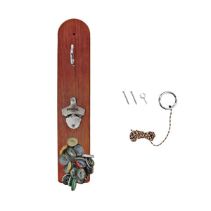 Personalized Hook and Ring Game with Bottle Opener and Magnetic Bottle Cap Catch