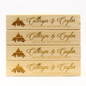 Personalized Giant Tumble Tower with FREE bonus block bottle opener